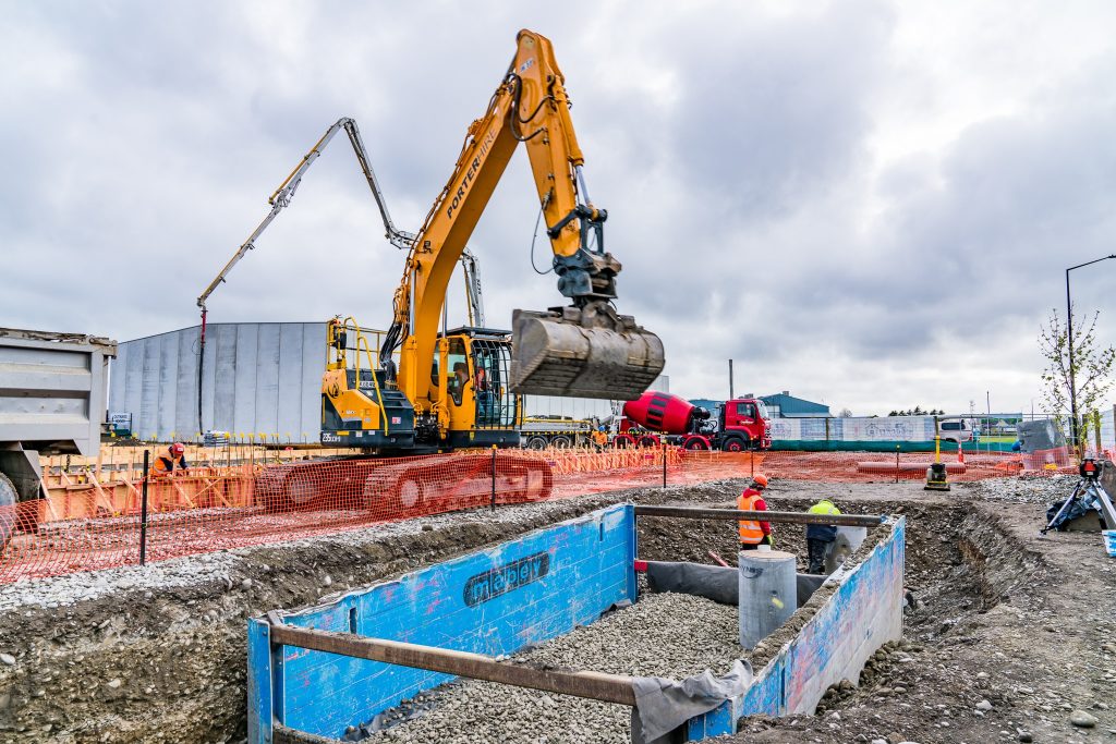 Construction work photography in Canterbury by MoMac