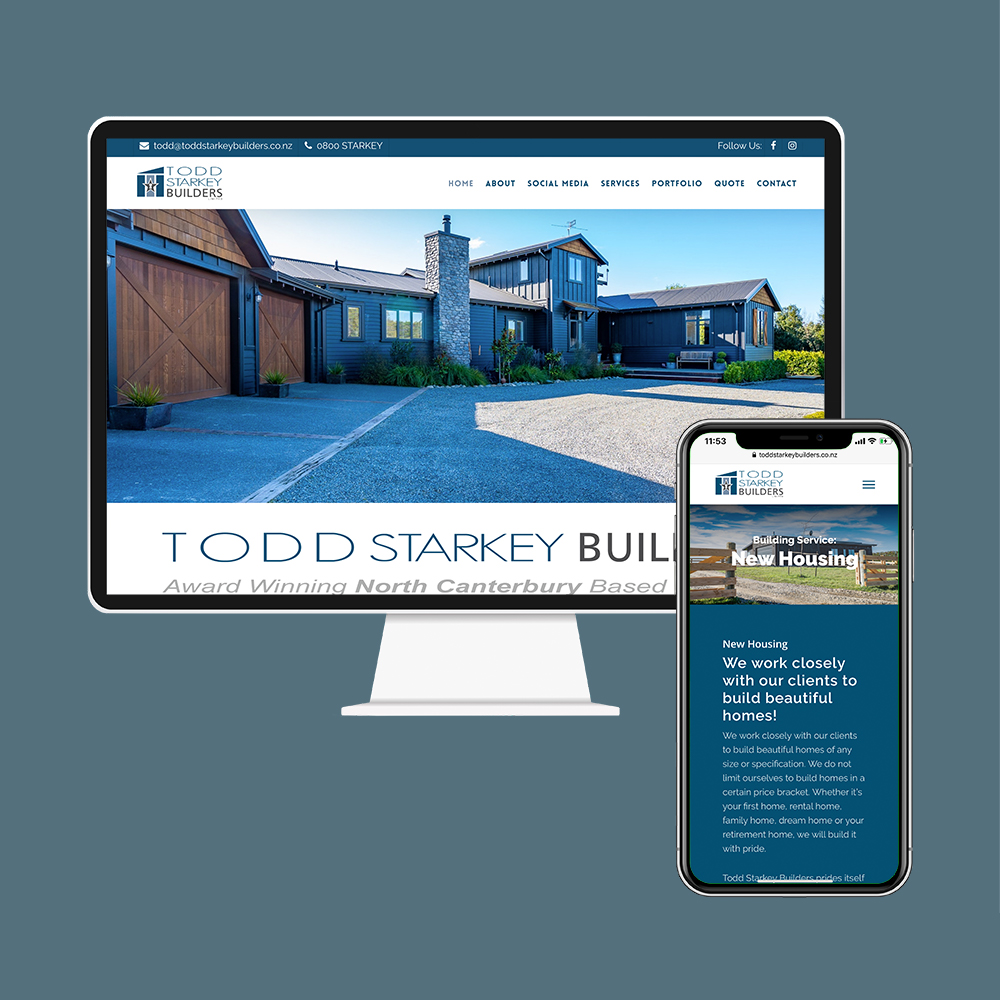 Todd Starkey Builders had their website designed and SEO done by the web developers at MoMac