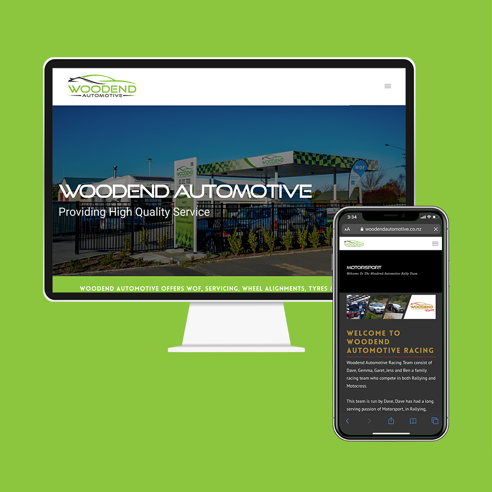 Woodend Automotive had their website designed and SEO done by the web developers at MoMac