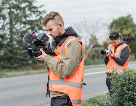 MoMac filming in Rangiora for the Waimakariri Council