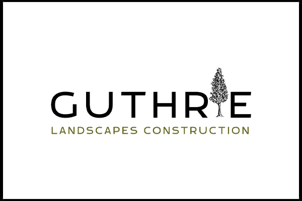 Guthrie Landscapes Construction logo design by MoMac graphic designers christchurch