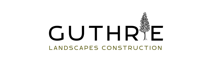 Guthrie Landscapes Construction logo design by MoMac graphic designers christchurch