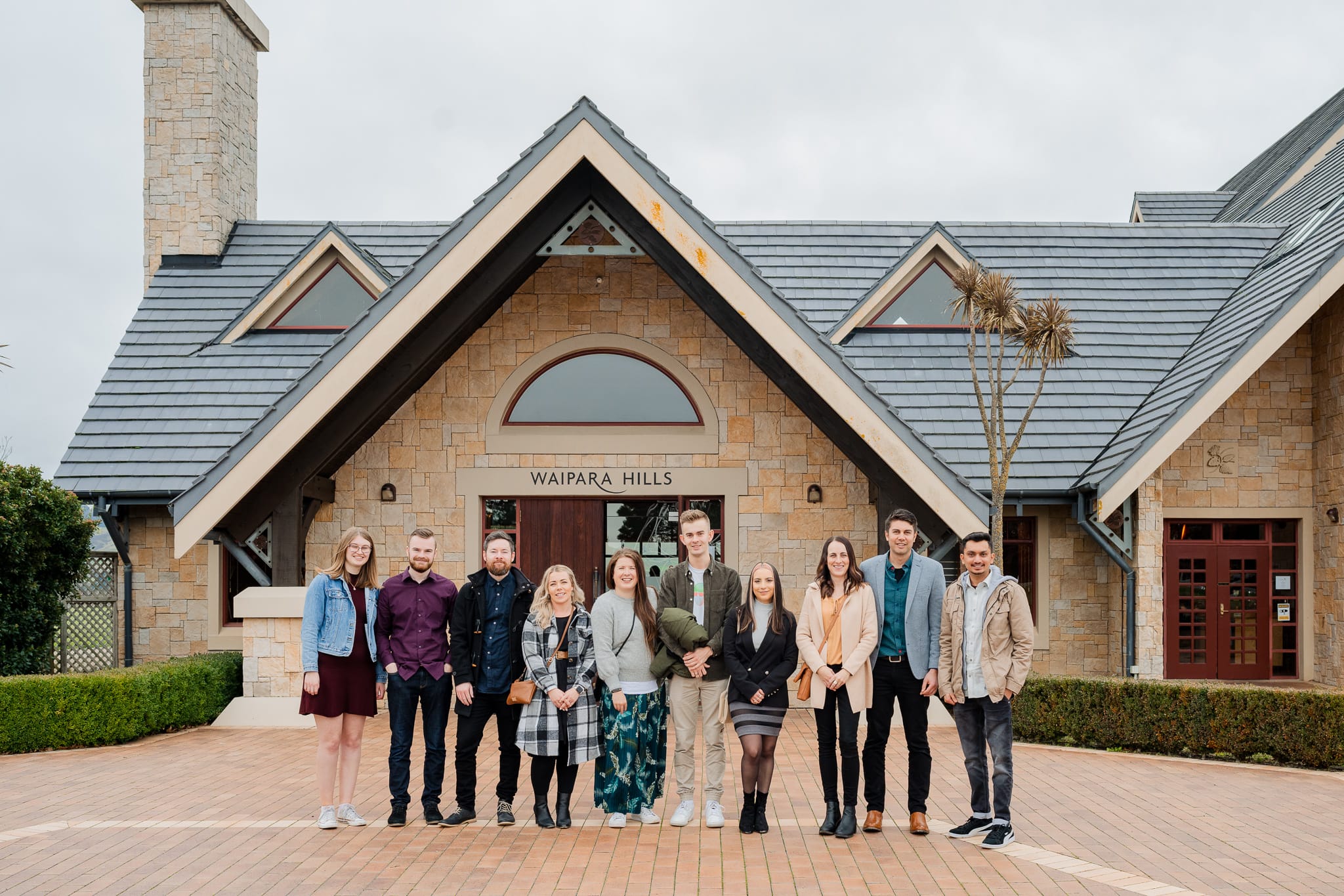 Waipara Hills Winery wine tasting and lunch with the MoMac creative agency team